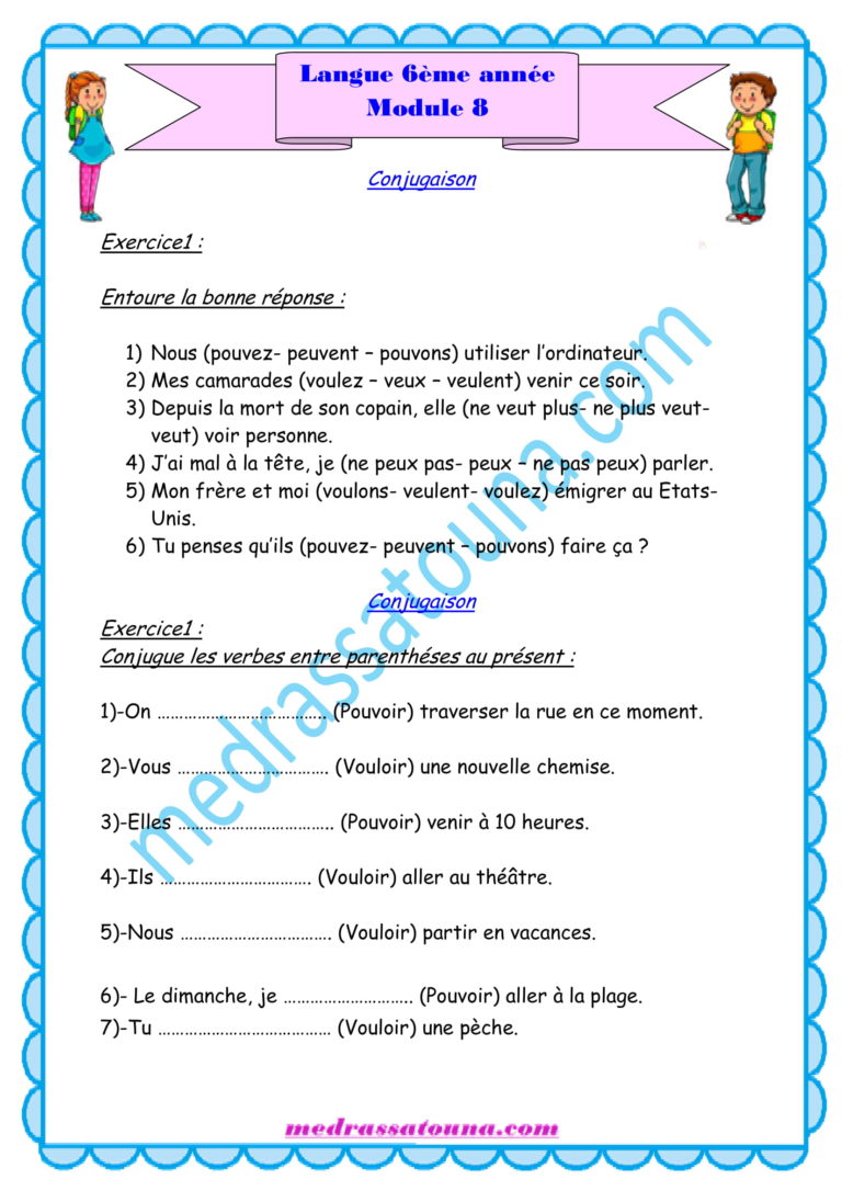Langue 6 me Ann e Module 8 